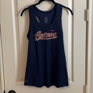 EUC Astros Nike ribbed dri fit tank